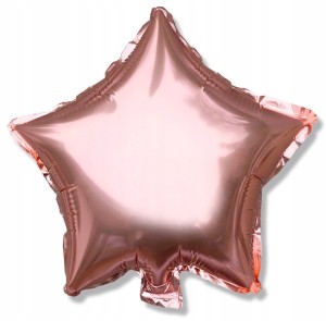Balon foliowy Gwiazdka Rose Gold - 45cm