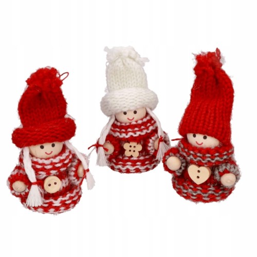 Makoszki maskotki zawieszki na choinkę - 3szt_0