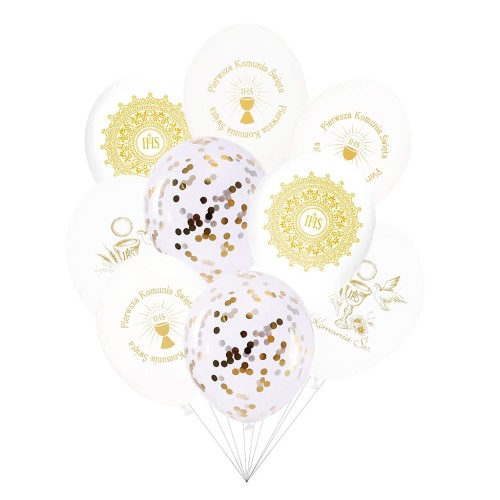 Balony na komunie 9szt deco mariage.jpg