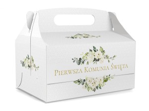 Pudełka na Ciasto PIERWSZA KOMUNIA ŚWIĘTA - 10szt