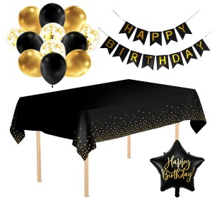 Zestaw na Urodziny Balony Baner HAPPY BIRTHDAY