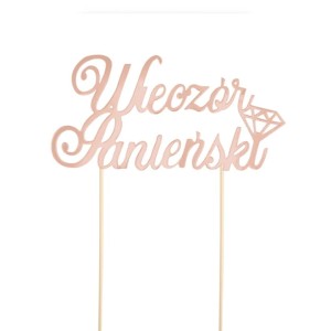 Topper na WIECZÓR PANIEŃSKI dekoracja - 21cm