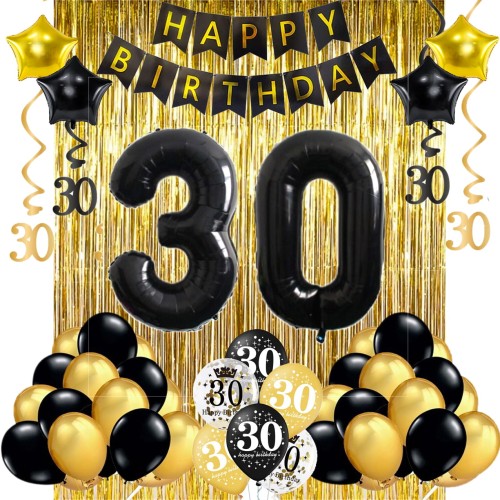 zestaw dekoracji na 30 urodziny