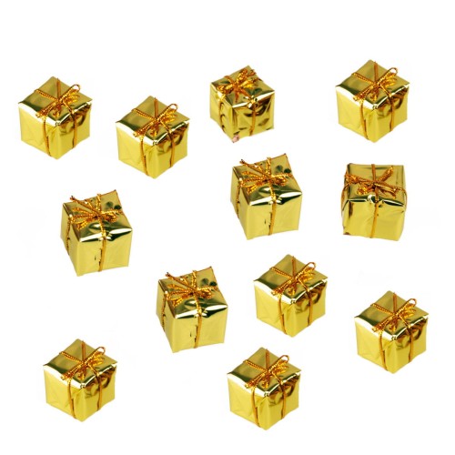 małe ozdobne prezenciki do dekoracji choinki