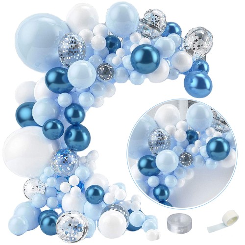 girlanda balonowa niebieska