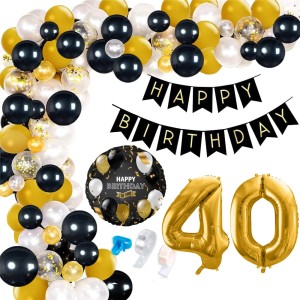 GIRLANDA BALONOWA Balony 40 Urodziny Baner XXL