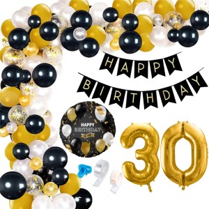 GIRLANDA BALONOWA Balony 30 Urodziny Baner XXL