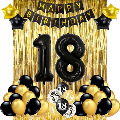 zestaw balonów na 18 urodziny