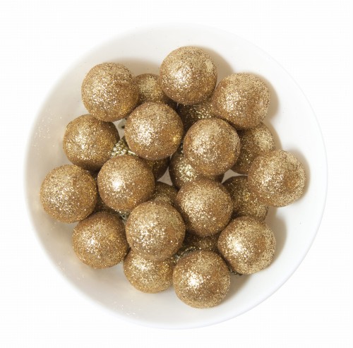 Zestaw Bombki brokatowe - złote 24szt - 1.jpg