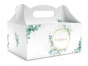Pudełka na Ciasto Podziękowania dla Gości - 10szt