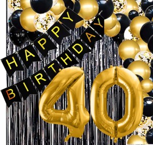 GIRLANDA BALONOWA ZESTAW Balony na Urodziny Czterdziestolatek