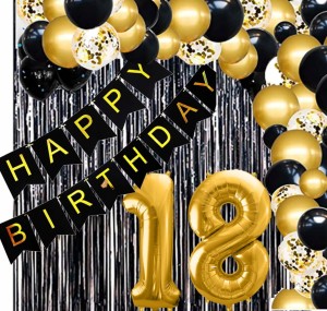 GIRLANDA BALONOWA ZESTAW BALONY NA 18-te URODZINY