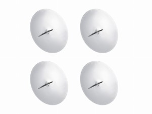 Srebrne podstawki pod świece walcowe 4szt - 53mm