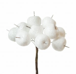 Świąteczna Gałązka świąteczna z jabłkami Gałązki na stroik - 10cm