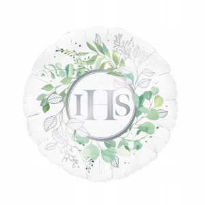 Piękny Balon na Komunię Świętą Eukaliptus - 45cm