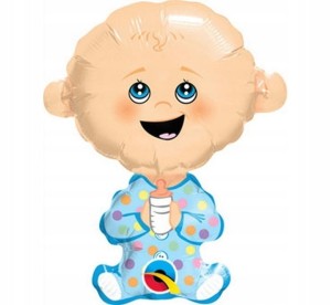 BALON FOLIOWY BOBAS Baby Boy 35cm