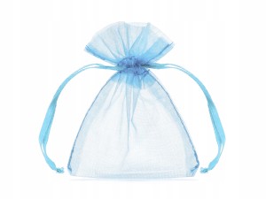 Woreczki z organzy na podarunki Błękitne - 10szt