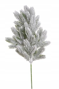 Ośnieżona Gałązka Świąteczna do dekoracji na Boże Narodzenie - 48cm