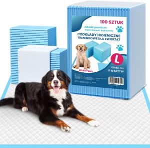 PODKŁADY HIGIENICZNE Dla Psów MATY Treningowe 6 Warstw 60x60cm - 200szt