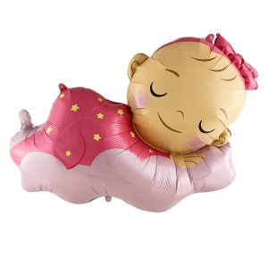 Balon foliowy Baby Girl Dziewczynka na Baby Shower,  Urodziny 67x91cm