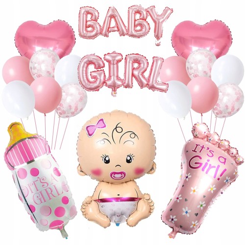 Balony-na-Powitanie-Coreczki-BABY-GIRL-Baby-Shower-Zestaw-Balonow-24szt.jpg