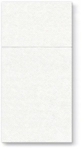 Kieszonki na sztućce Białe Eleganckie Serwetki - 25szt