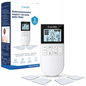 Elektrostymulator medyczny TENS EMS Everlife EL-2610 70 programów