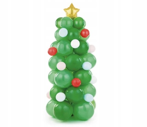 Balony-na-Boze-Narodzenie-Zielona-Choinka-Balonowa-z-gwiazdka-zlota-161cm-Liczba-sztuk-76-szt.jpg