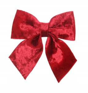 PIĘKNA Duża kokarda na Choinkę Kokarda na Stroik lub Girlandę 19cm x 21cm