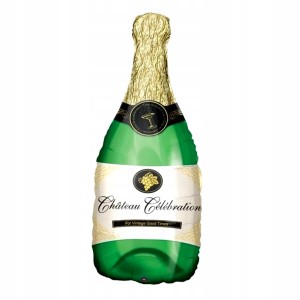 Balon Foliowy Szampan Zielono Złoty 104cm