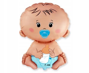 BALON FOLIOWY BOBAS Baby Boy na Urodziny - 60cm