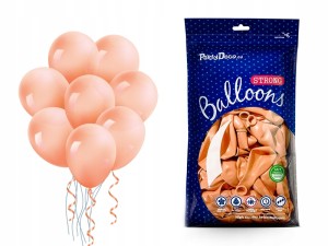 Balony Metaliczne -- 25szt -- 30cm - Pomarańczowe jasne