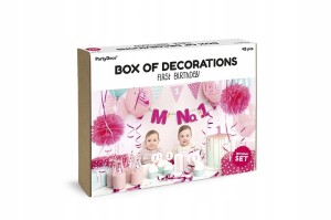 Zestaw Dekoracji Party - I'm No. 1, Różowy