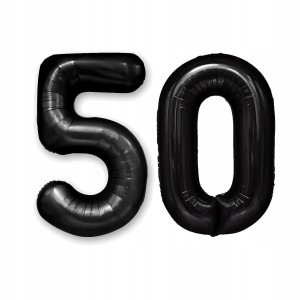 Duże Balony Foliowe Cyfry 50 Urodziny - 100cm