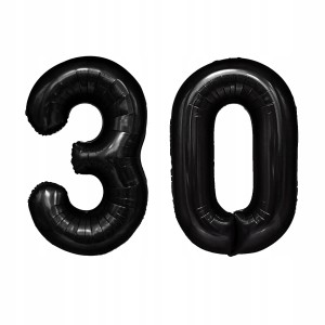 Duże Balony Foliowe Cyfry 30 Urodziny - 100cm