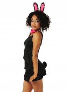 Zestaw króliczka różowo-czarny DG2561