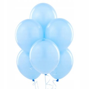Balony błękitne lateksowe pastelowe 27cm 100szt