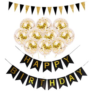 ZESTAW BALONY i BANER na Urodziny HAPPY BIRTHDAY