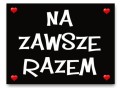 Naklejki na buty - Na zawsze razem czarne - 2 szt_11020
