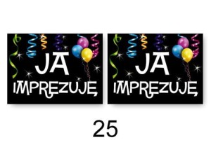 Naklejki na buty 2 szt - Ja imprezuję