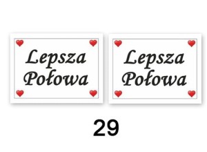 Naklejki na buty Lepsza połowa 2 szt