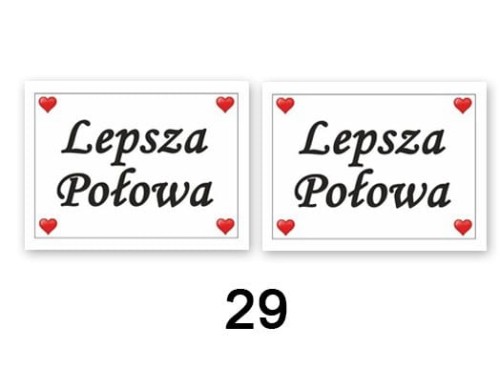 Naklejki na buty Lepsza połowa 2 szt_11075