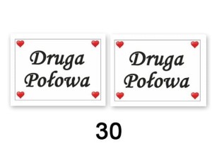 Naklejki na buty Druga połowa 2 szt