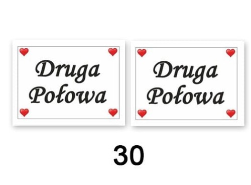 Naklejki na buty Druga połowa 2 szt_11079