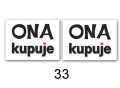 Naklejki na buty Ona kupuje 2 szt_11091