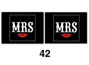 Naklejki na buty Mrs Usta  2 szt