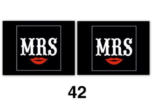 Naklejki na buty Mrs Usta  2 szt_11127