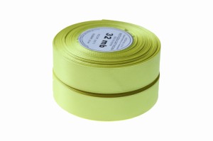 Wstążka satynowa Cytrynowy 12mm 32m