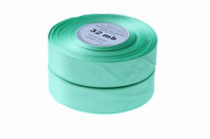 Wstążka satynowa Turkus Delikatny 38mm 32m