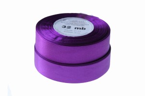 Wstążka satynowa Fioletowy 25mm 32m